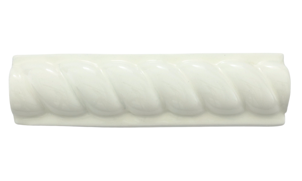 WHITE ANTIQUE ROPE TRIM (HM)- 2"x8"